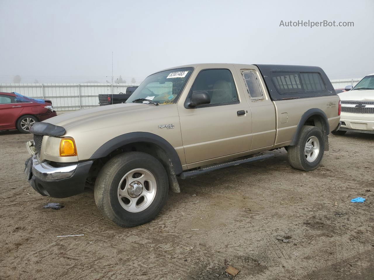 2001 Ford Ranger Super Cab Tan vin: 1FTZR15E71PA19628