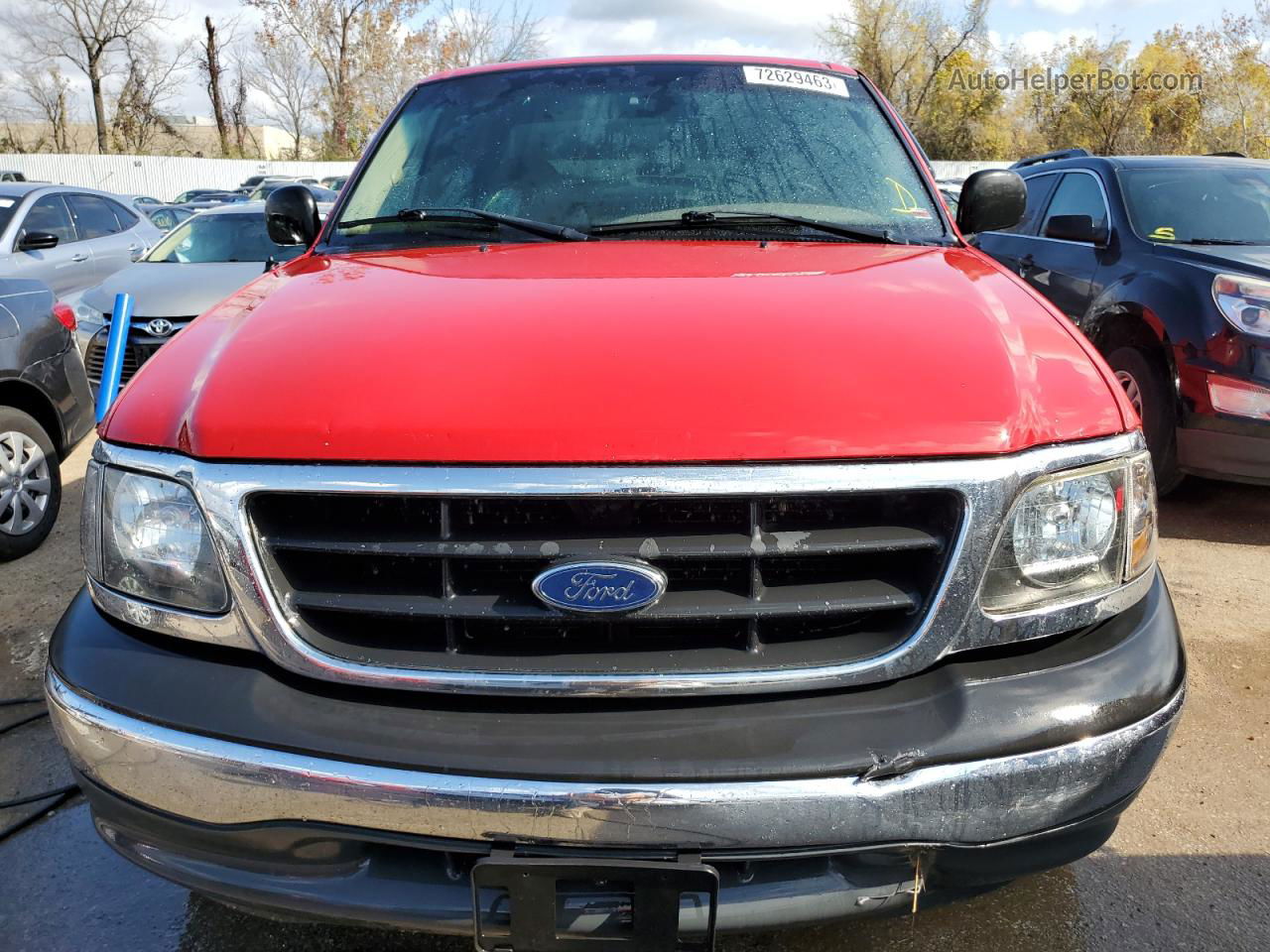 2001 Ford F150  Красный vin: 1FTZX17211NA34257