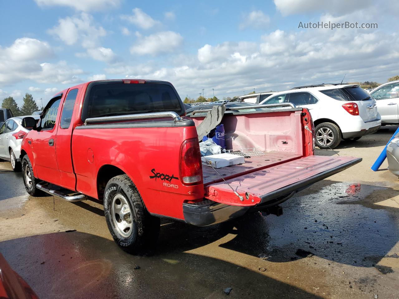 2001 Ford F150  Red vin: 1FTZX17211NA34257