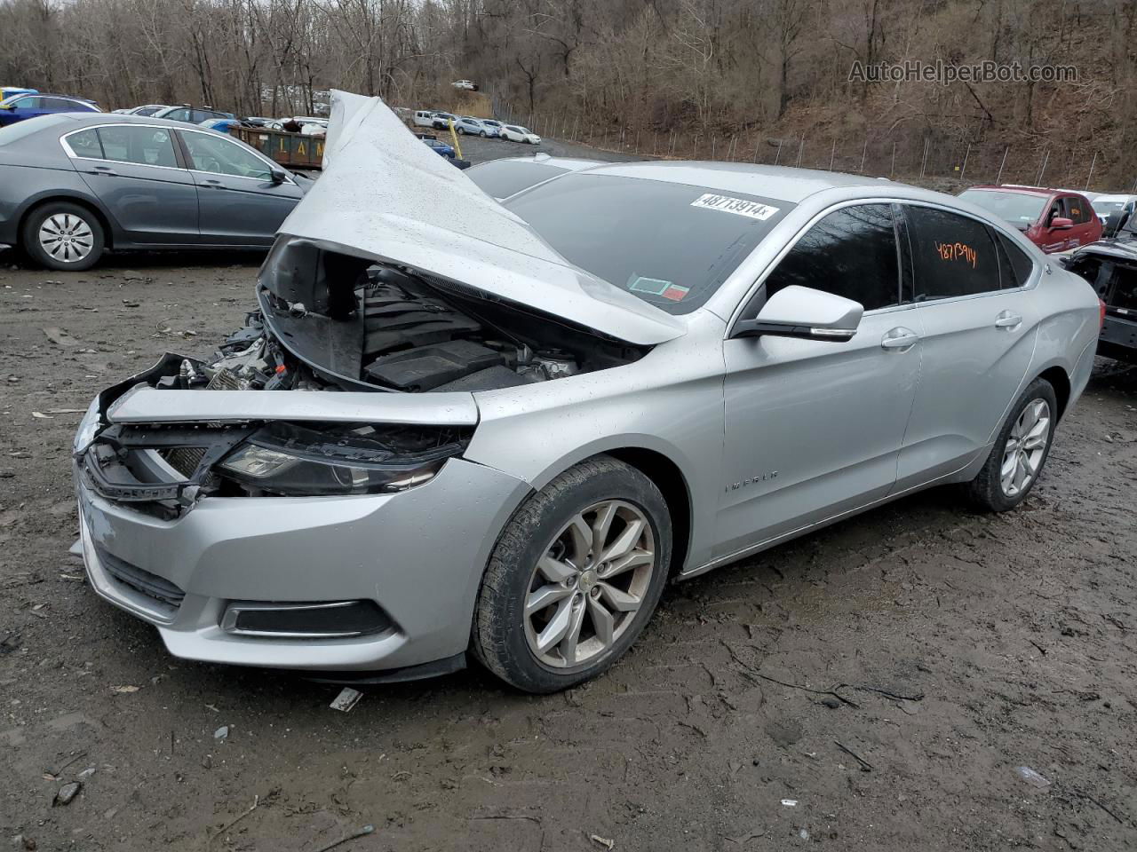 2017 Chevrolet Impala Lt Silver vin: 1G1105S30HU194535