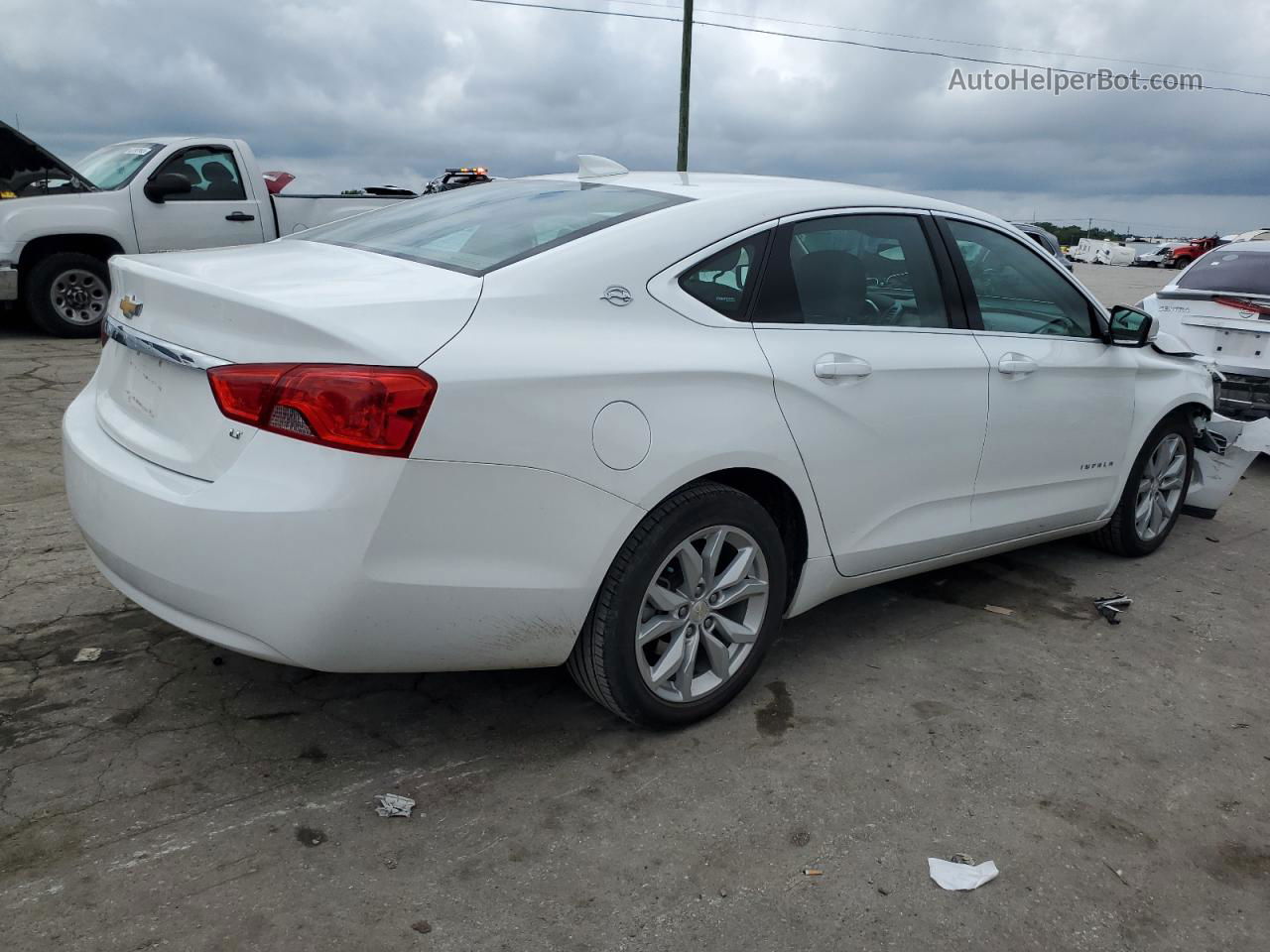 2017 Chevrolet Impala Lt White vin: 1G1105S32HU115558