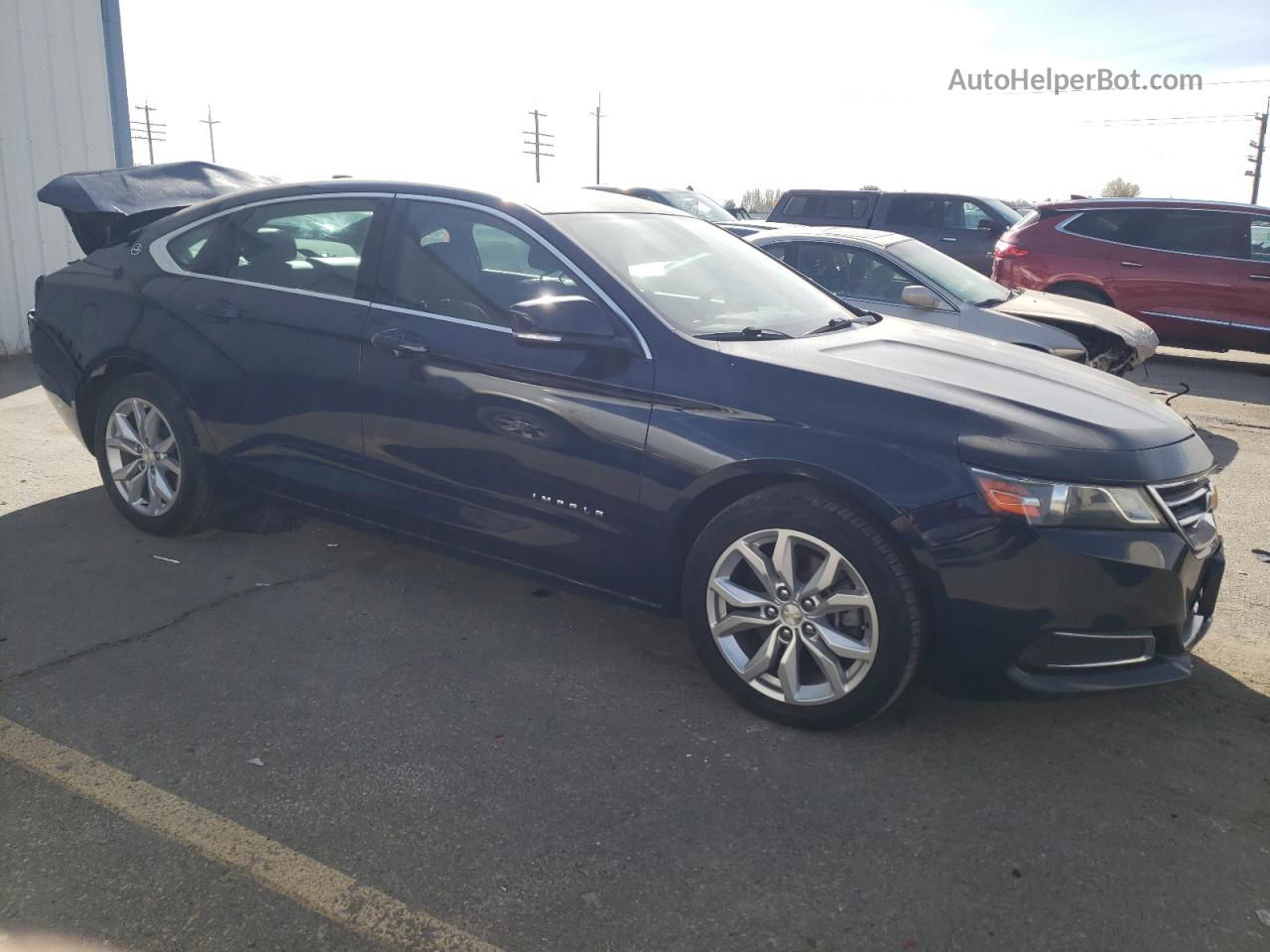 2017 Chevrolet Impala Lt Blue vin: 1G1105S32HU201548