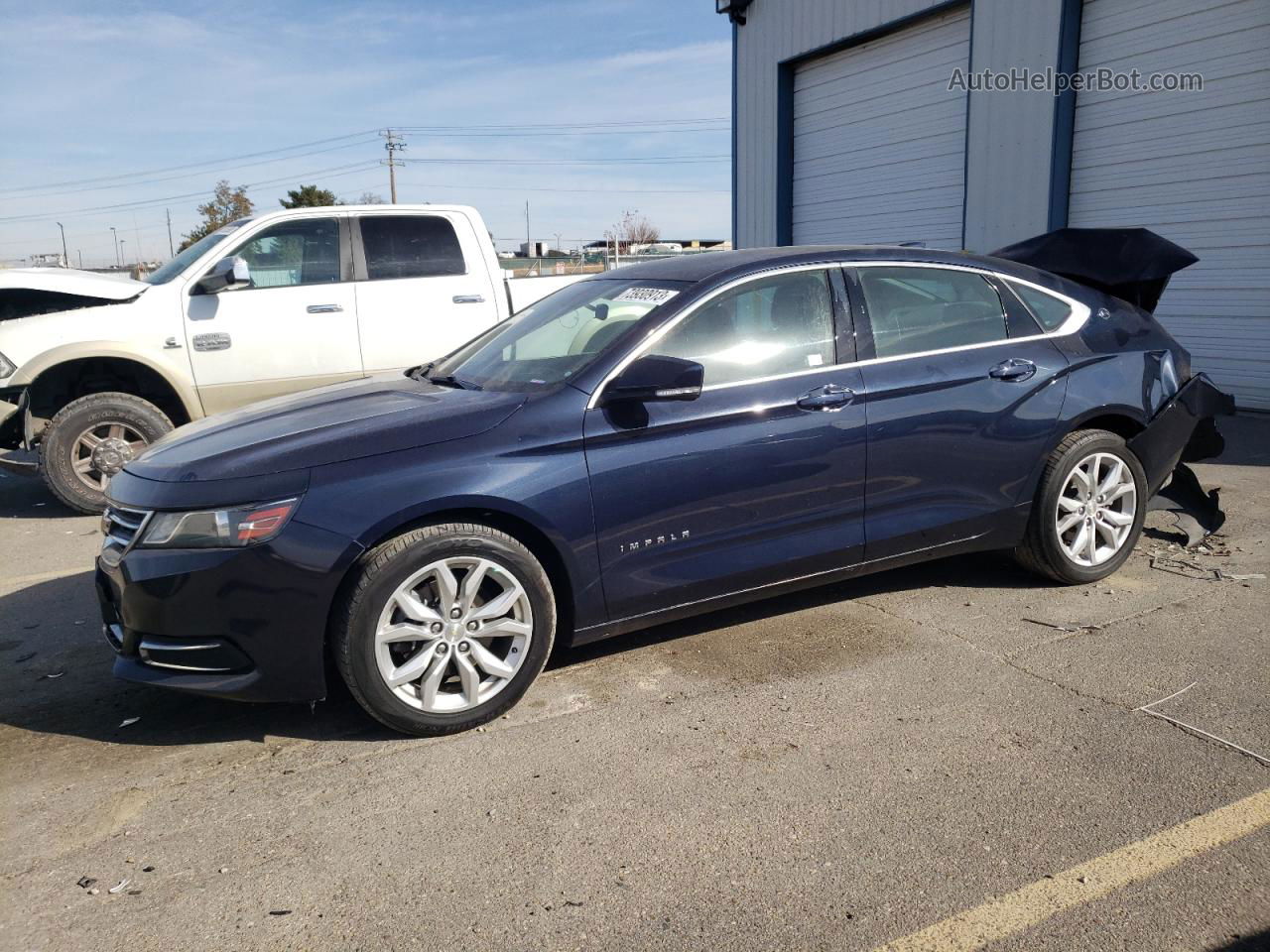 2017 Chevrolet Impala Lt Blue vin: 1G1105S32HU201548