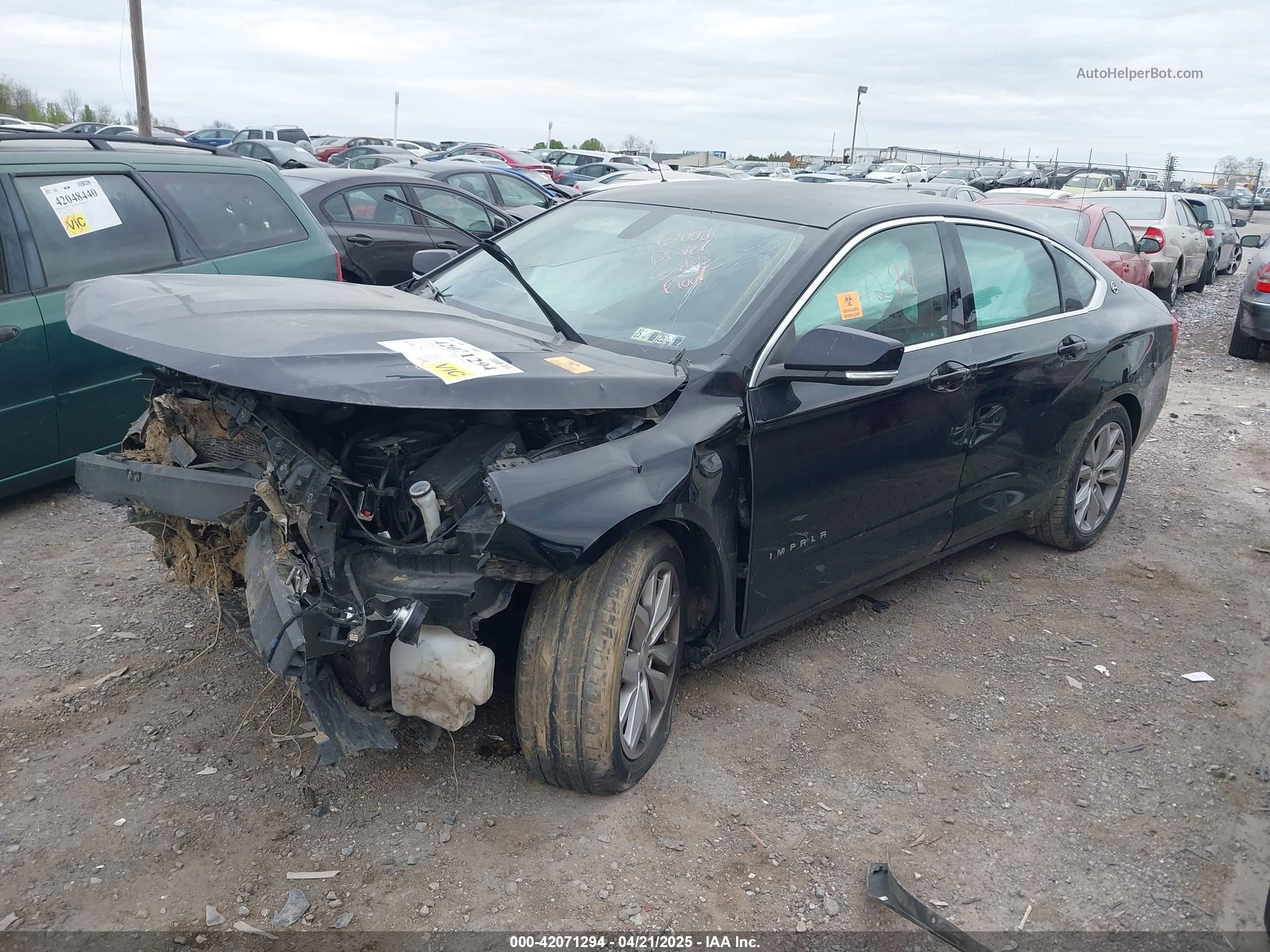 2017 Chevrolet Impala 1lt Black vin: 1G1105S32HU202862