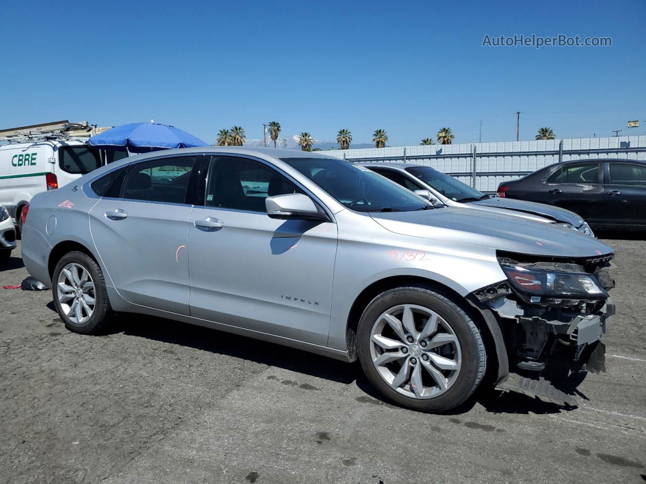 2017 Chevrolet Impala Lt Серебряный vin: 1G1105S33HU129260