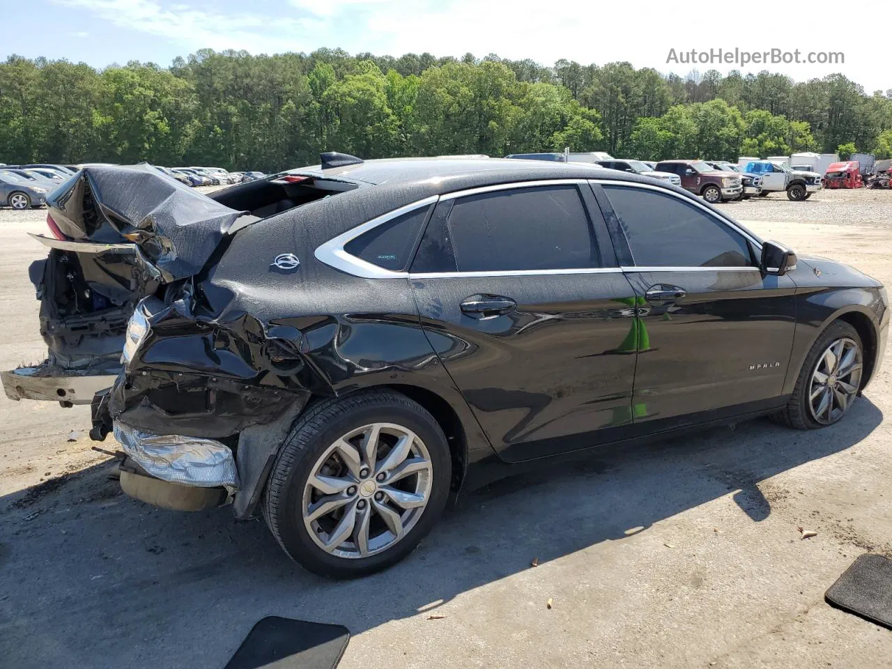 2017 Chevrolet Impala Lt Black vin: 1G1105S34HU129994