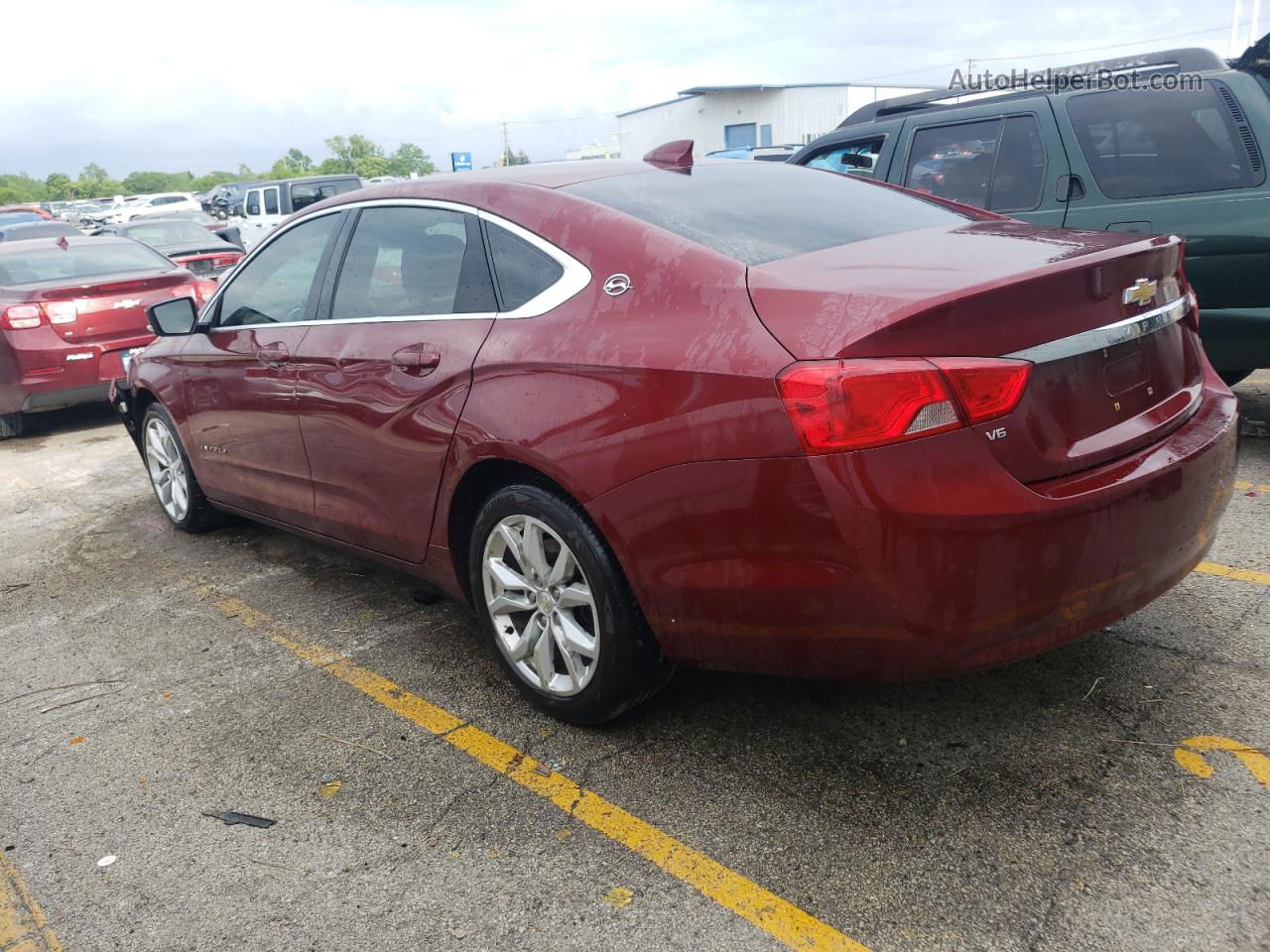 2017 Chevrolet Impala Lt Красный vin: 1G1105S36HU118009