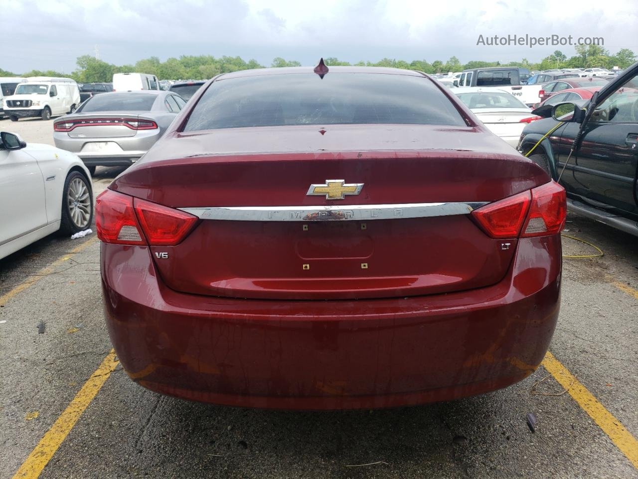 2017 Chevrolet Impala Lt Красный vin: 1G1105S36HU118009