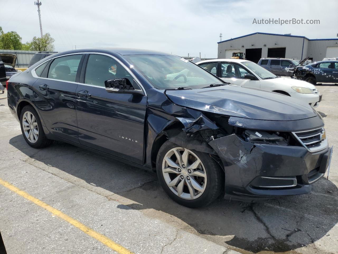 2017 Chevrolet Impala Lt Blue vin: 1G1105S36HU202508