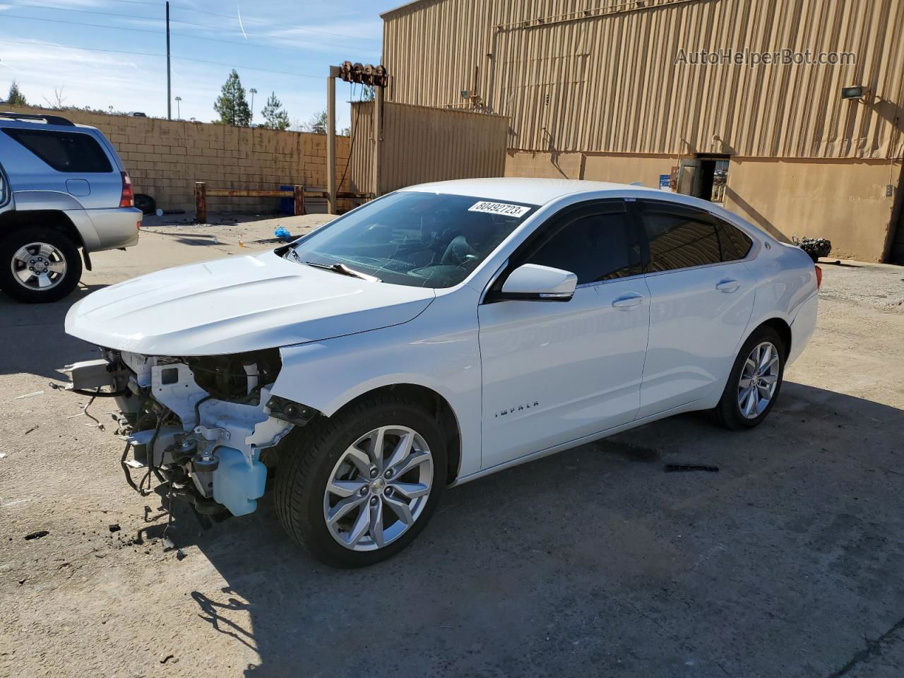 2017 Chevrolet Impala Lt White vin: 1G1105S37HU114681