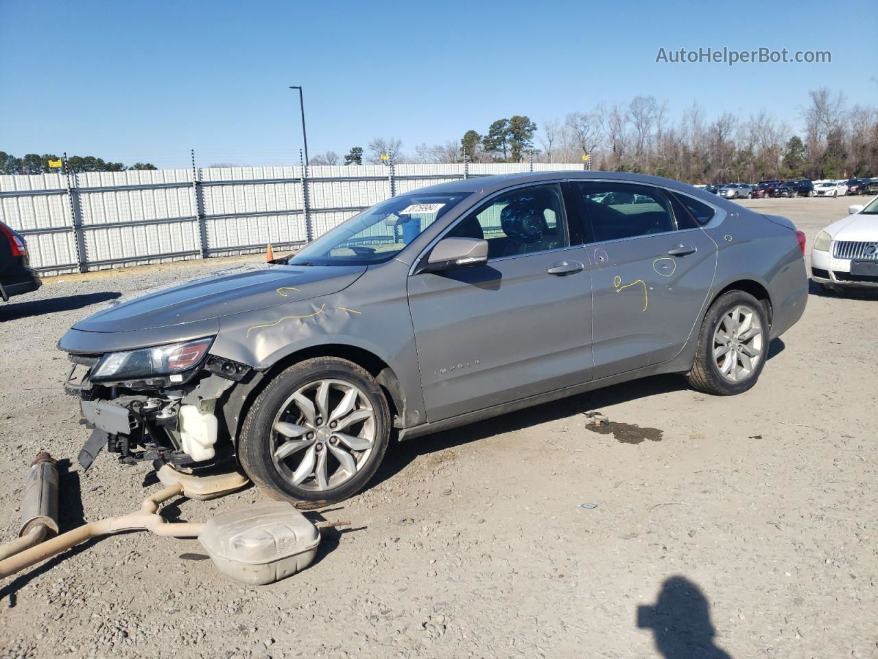 2017 Chevrolet Impala Lt Серый vin: 1G1105S38HU165221