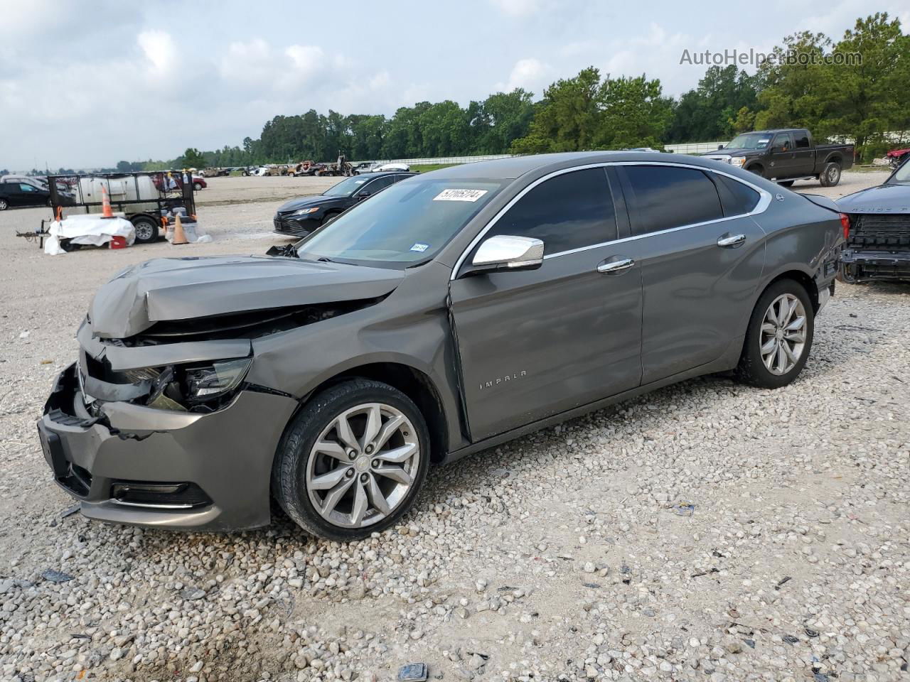 2017 Chevrolet Impala Lt Gray vin: 1G1105S38HU189101