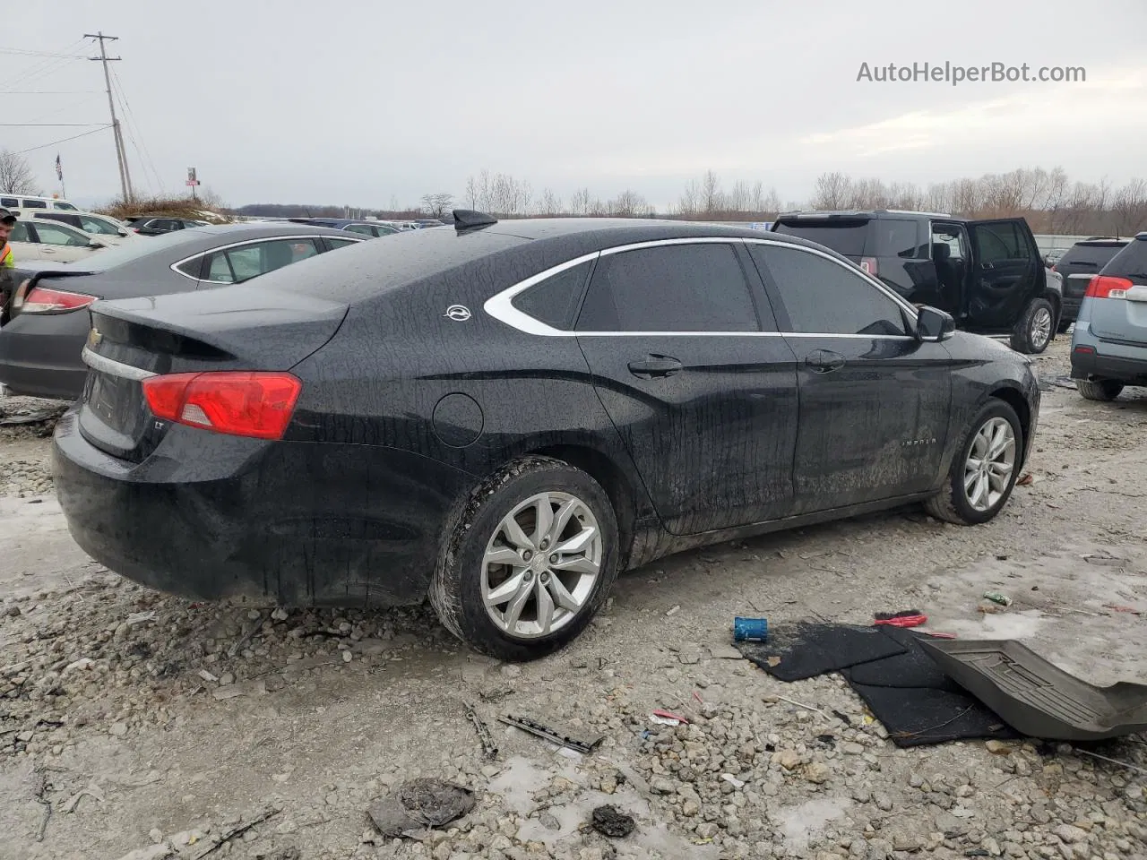 2017 Chevrolet Impala Lt Black vin: 1G1105S38HU201361