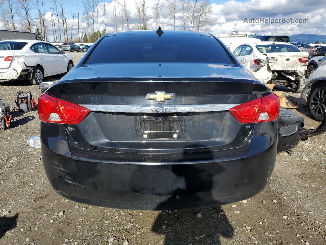 2017 Chevrolet Impala Lt Black vin: 1G1105S39HU174705