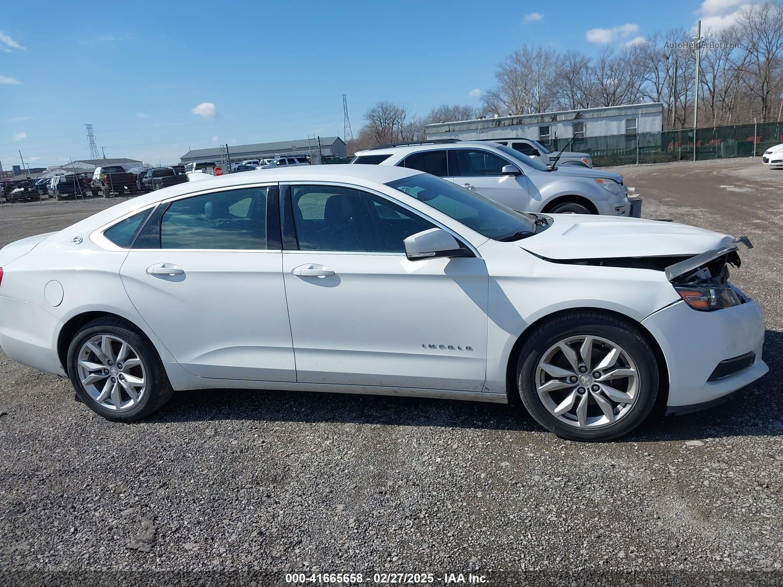 2017 Chevrolet Impala 1lt Белый vin: 1G1105S39HU180701