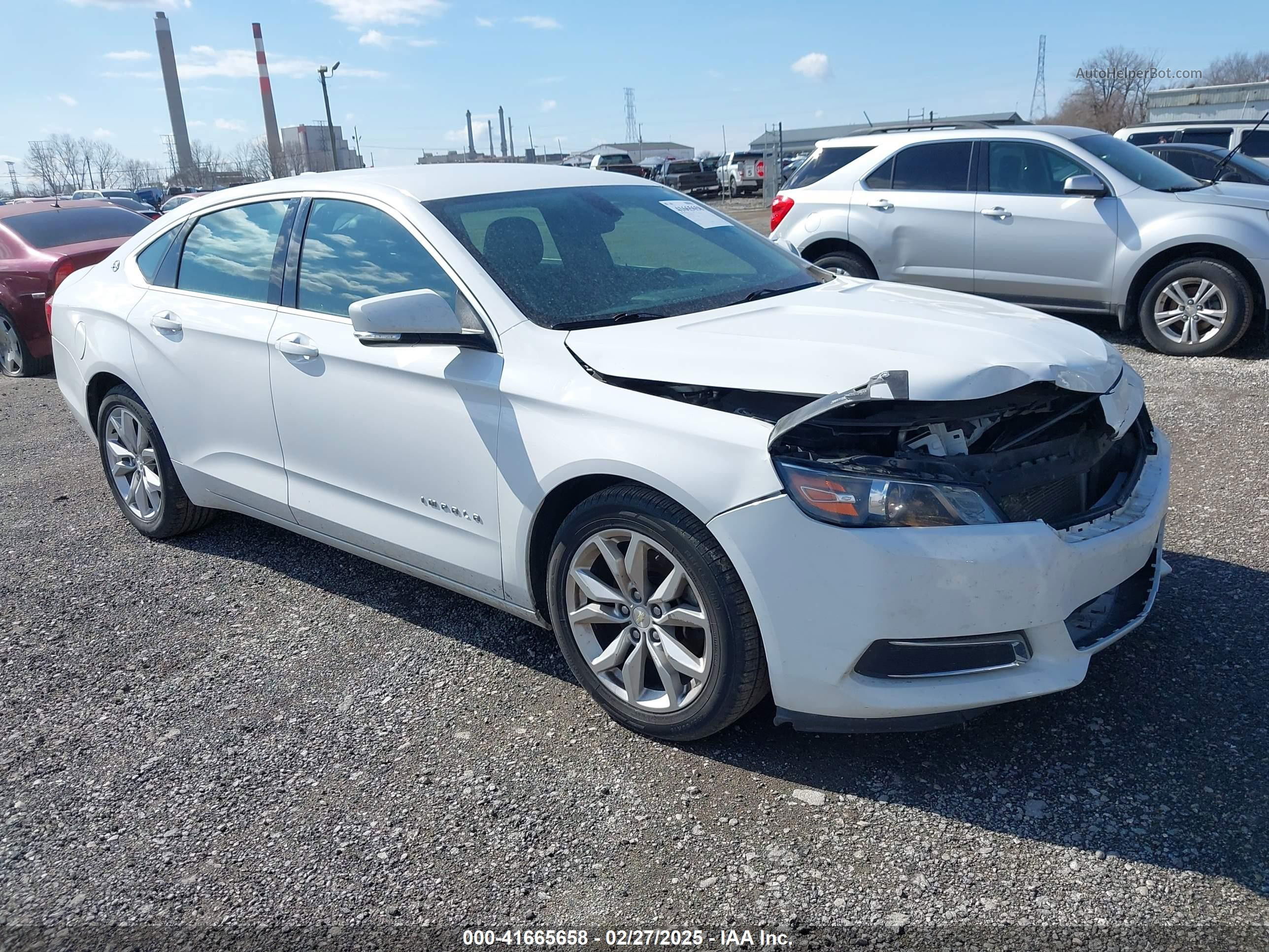 2017 Chevrolet Impala 1lt Белый vin: 1G1105S39HU180701