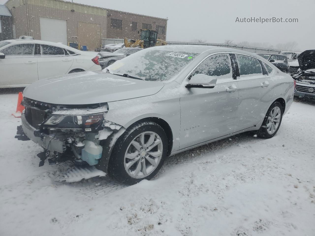 2017 Chevrolet Impala Lt Silver vin: 1G1105S3XHU192095