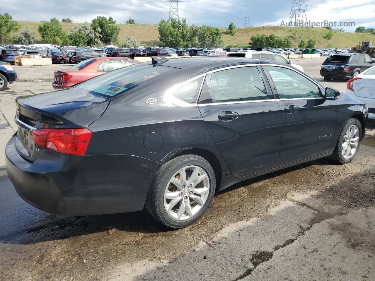 2017 Chevrolet Impala Lt Black vin: 1G1105S3XHU202298