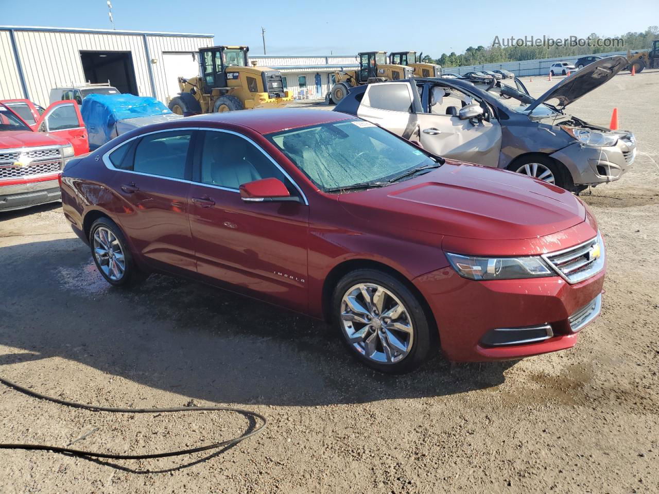 2017 Chevrolet Impala Lt Burgundy vin: 1G1105SA0HU156043