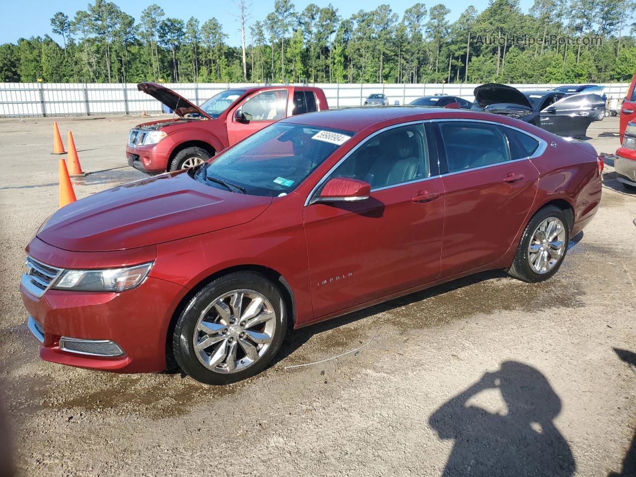 2017 Chevrolet Impala Lt Бордовый vin: 1G1105SA0HU156043