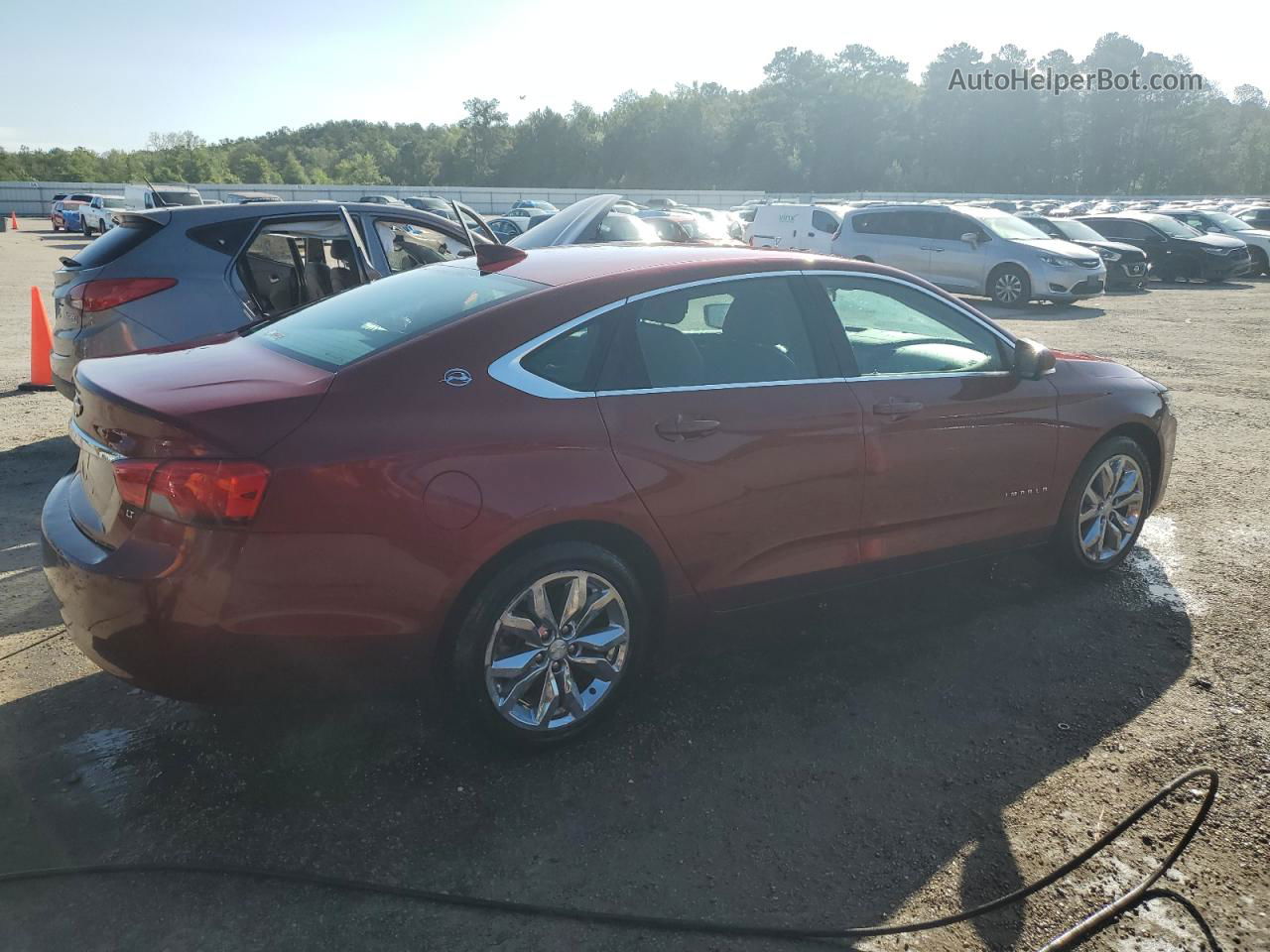 2017 Chevrolet Impala Lt Burgundy vin: 1G1105SA0HU156043