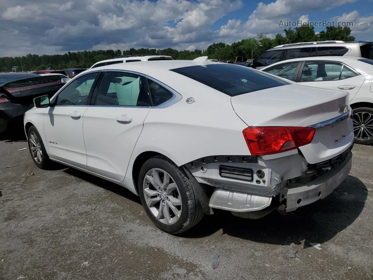 2017 Chevrolet Impala Lt White vin: 1G1105SA0HU173070