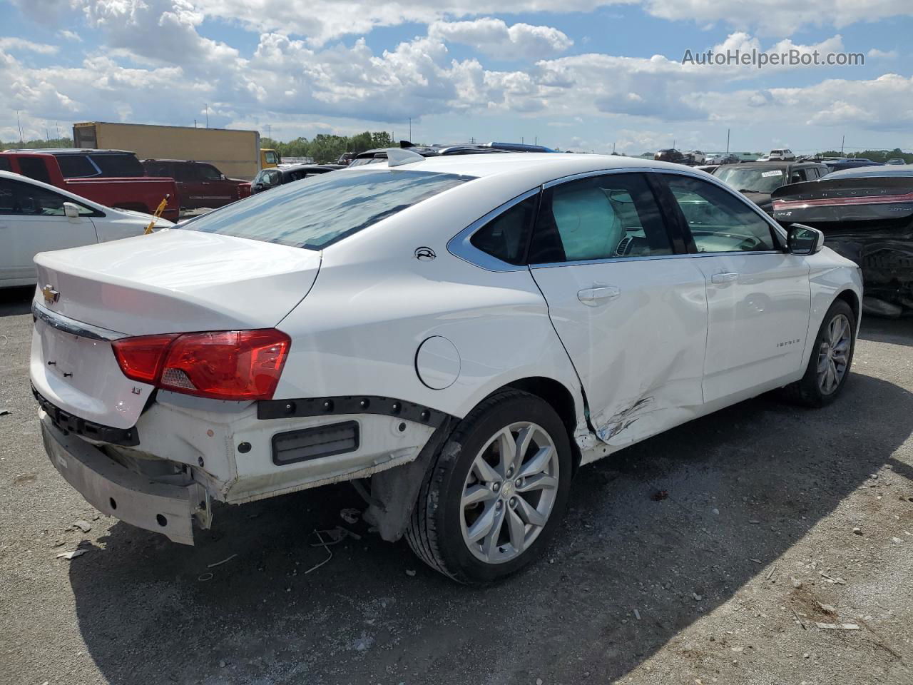 2017 Chevrolet Impala Lt White vin: 1G1105SA0HU173070