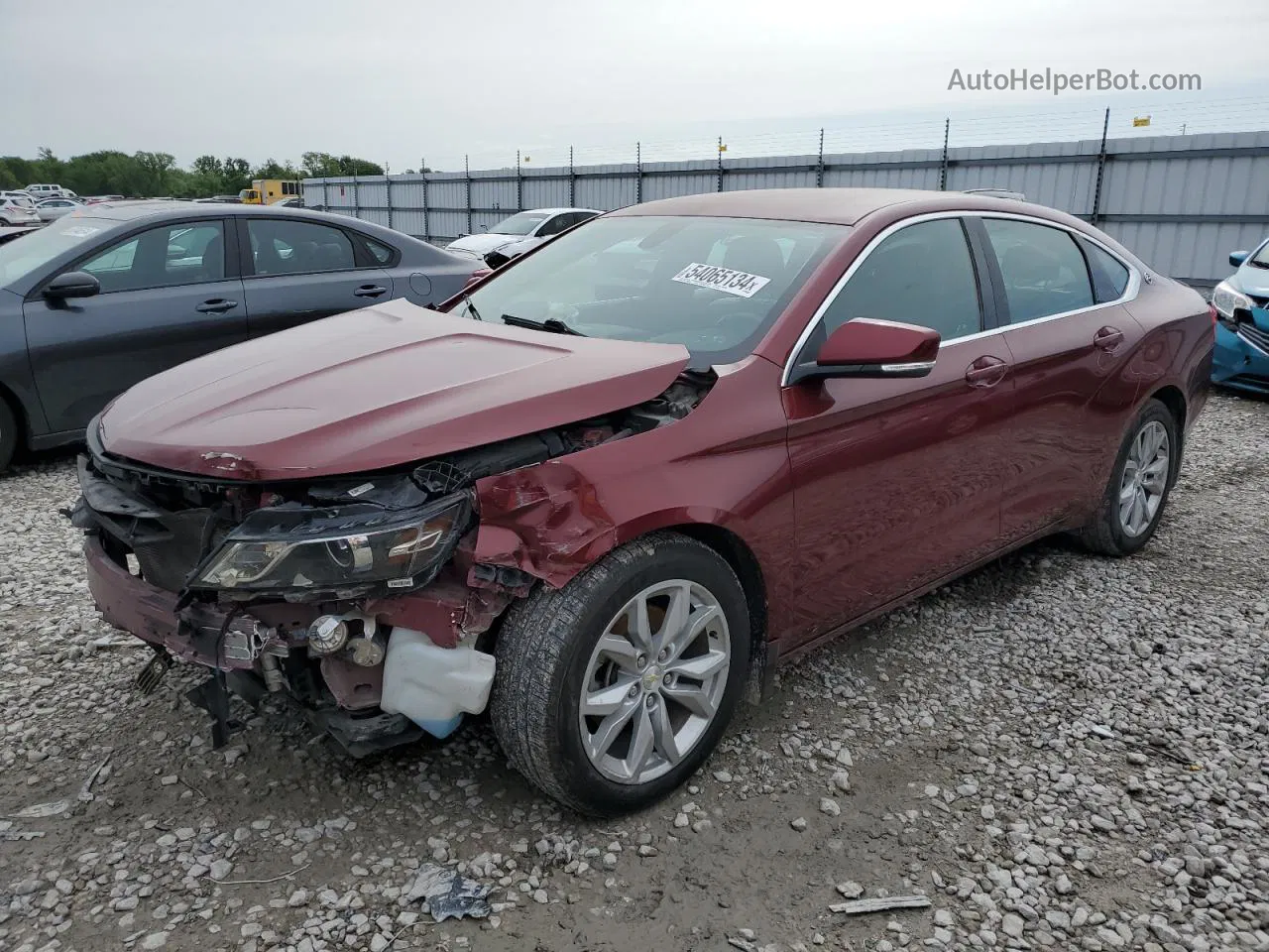 2016 Chevrolet Impala Lt Maroon vin: 1G1105SA1GU164232