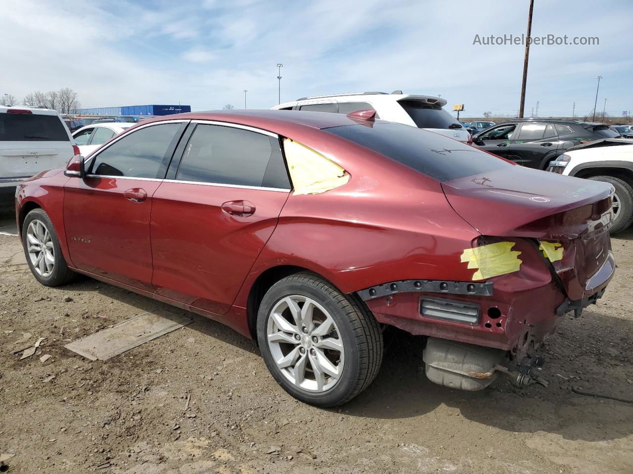 2017 Chevrolet Impala Lt Red vin: 1G1105SA1HU178729