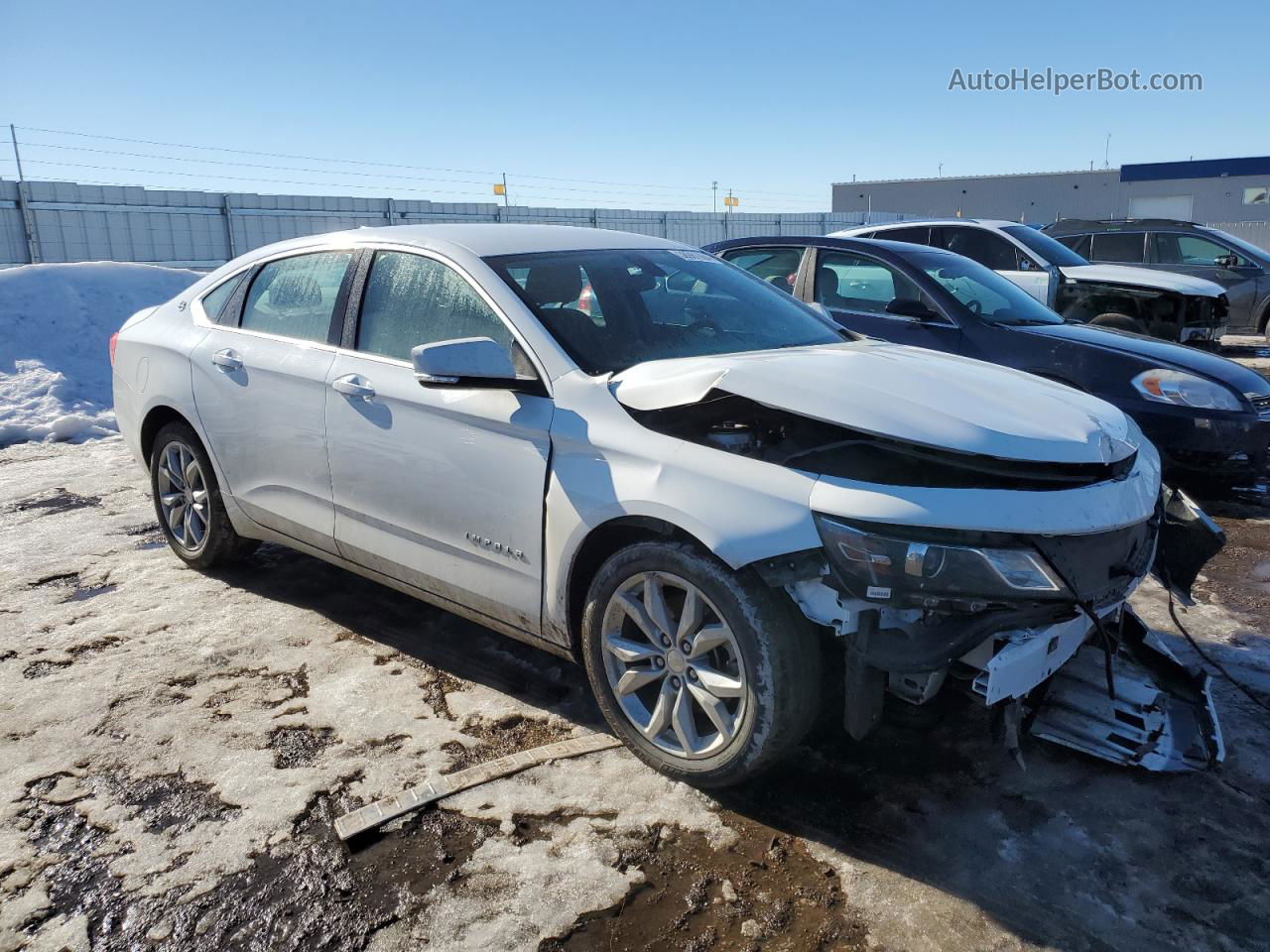 2017 Chevrolet Impala Lt White vin: 1G1105SA3HU171667