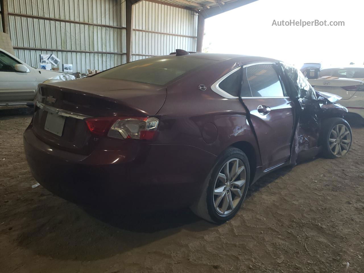 2017 Chevrolet Impala Lt Maroon vin: 1G1105SA4HU117410