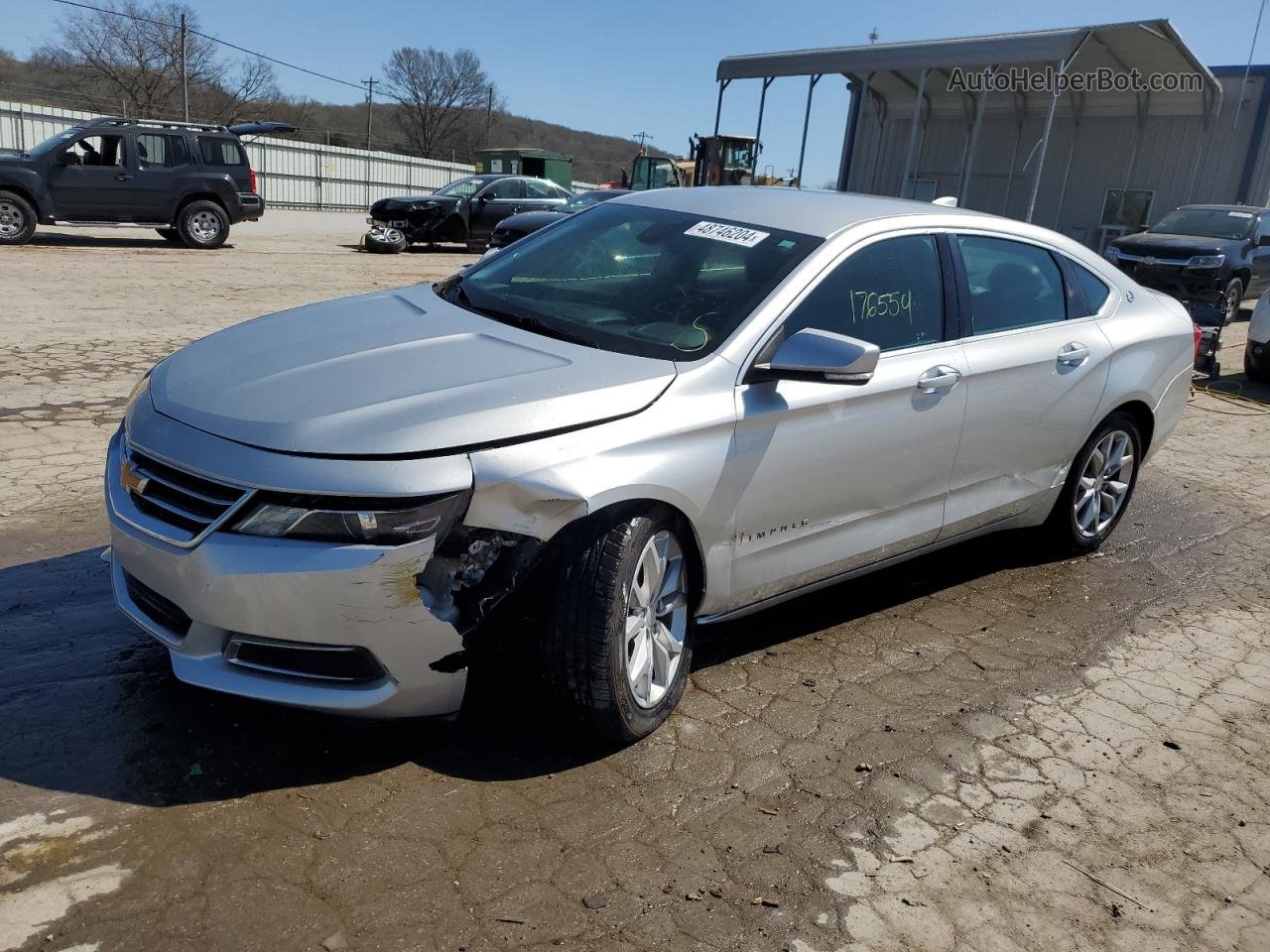 2017 Chevrolet Impala Lt Серебряный vin: 1G1105SA8HU152791