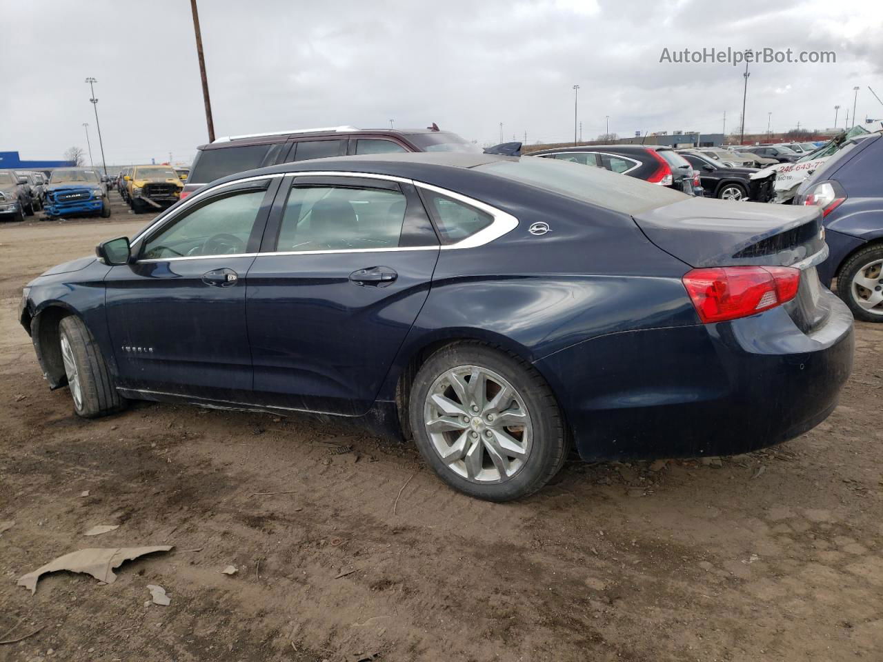 2016 Chevrolet Impala Lt Blue vin: 1G1105SA9GU136050