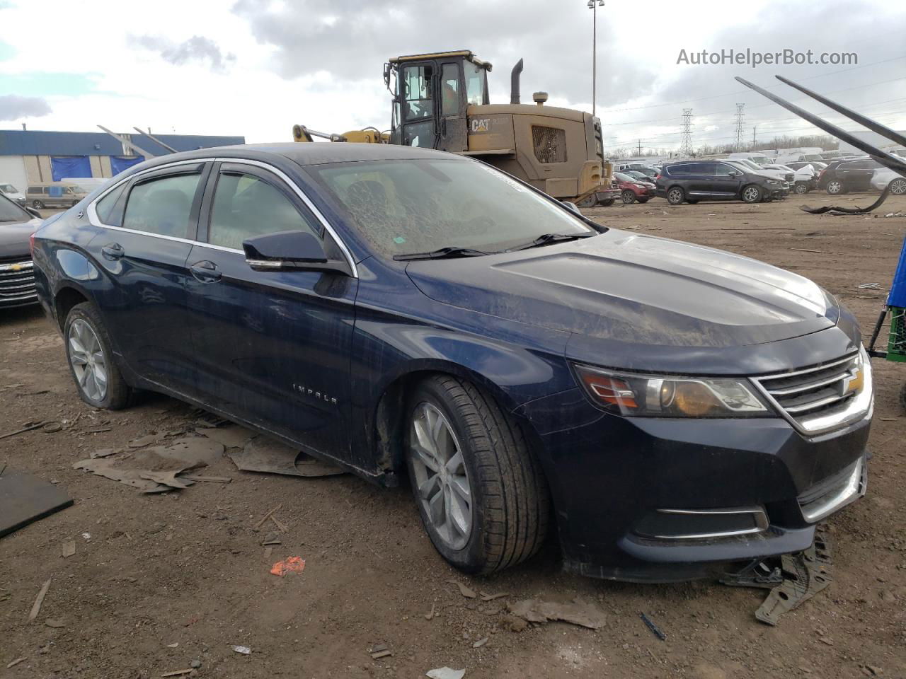 2016 Chevrolet Impala Lt Blue vin: 1G1105SA9GU136050