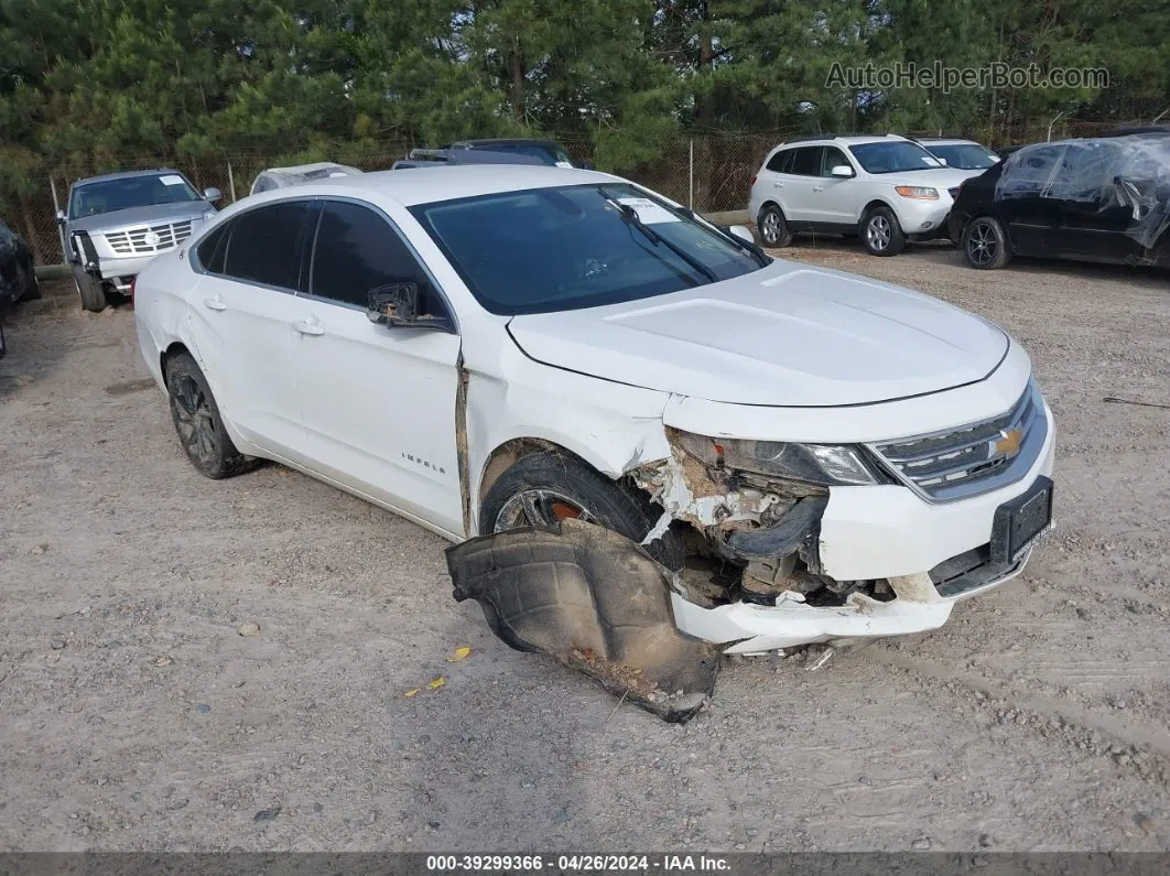 2017 Chevrolet Impala Lt White vin: 1G1105SAXHU139623