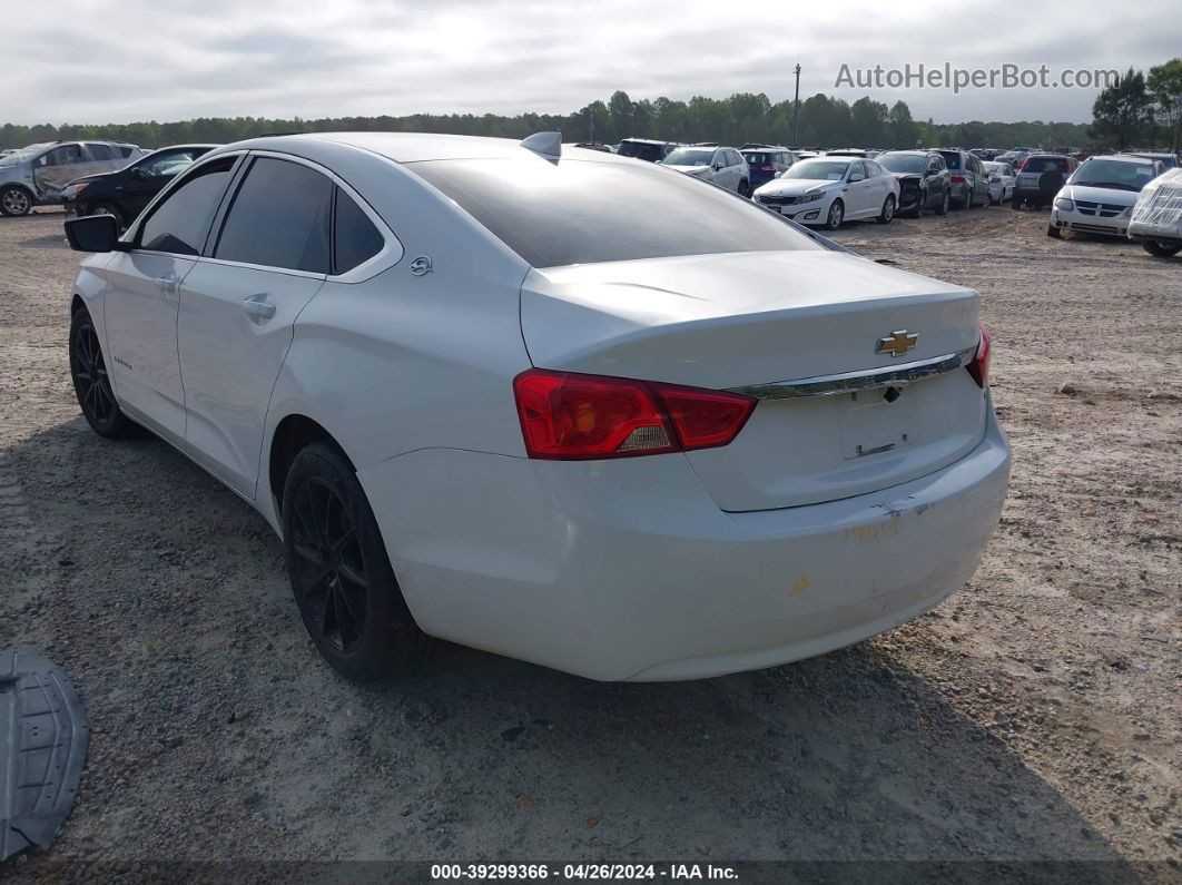 2017 Chevrolet Impala Lt White vin: 1G1105SAXHU139623