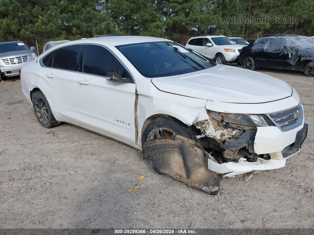 2017 Chevrolet Impala Lt White vin: 1G1105SAXHU139623