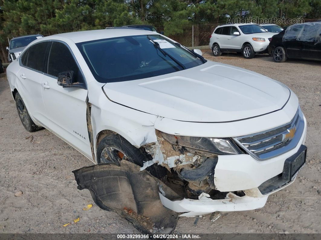 2017 Chevrolet Impala Lt White vin: 1G1105SAXHU139623