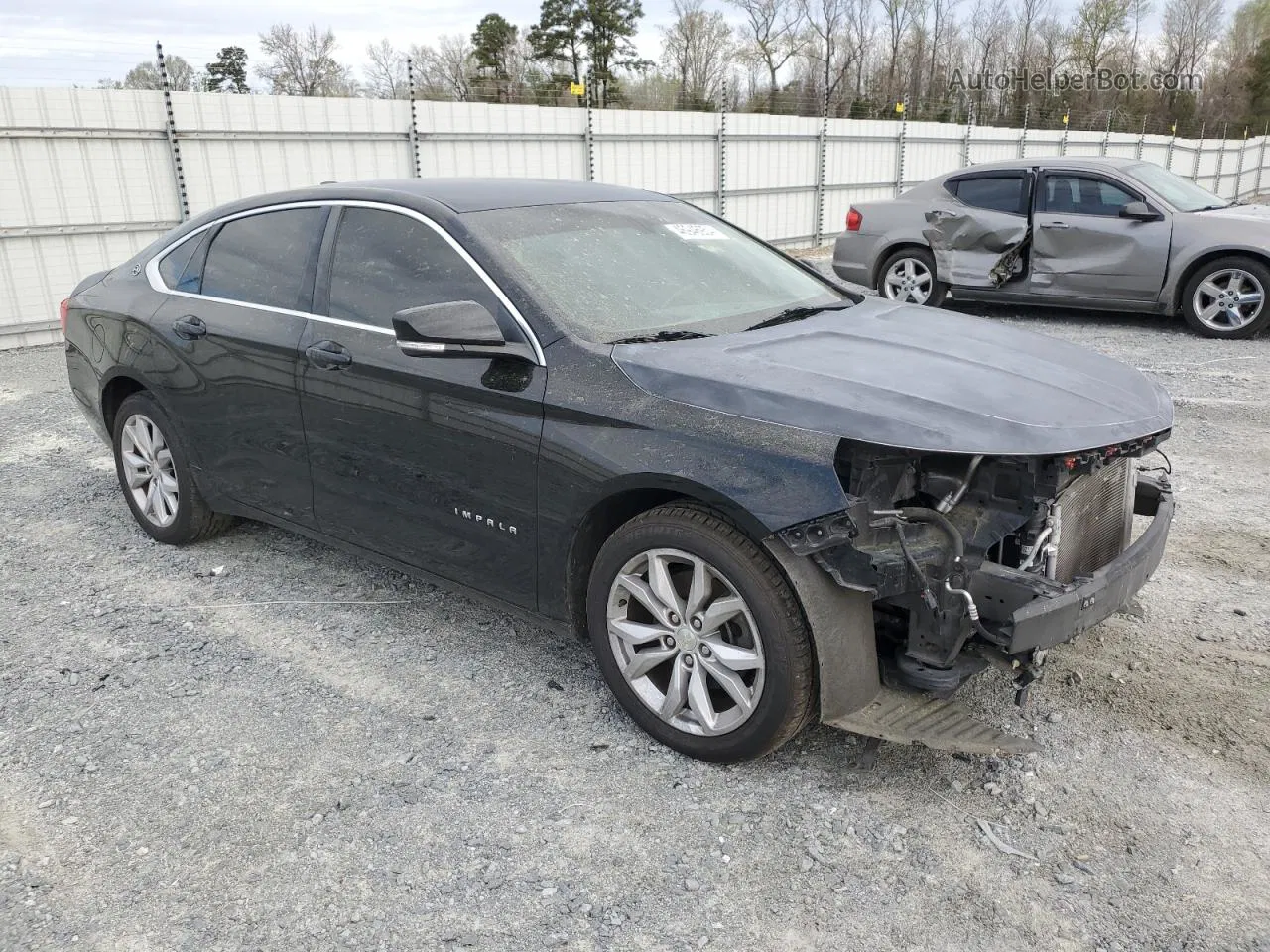 2017 Chevrolet Impala Lt Black vin: 1G1105SAXHU153442