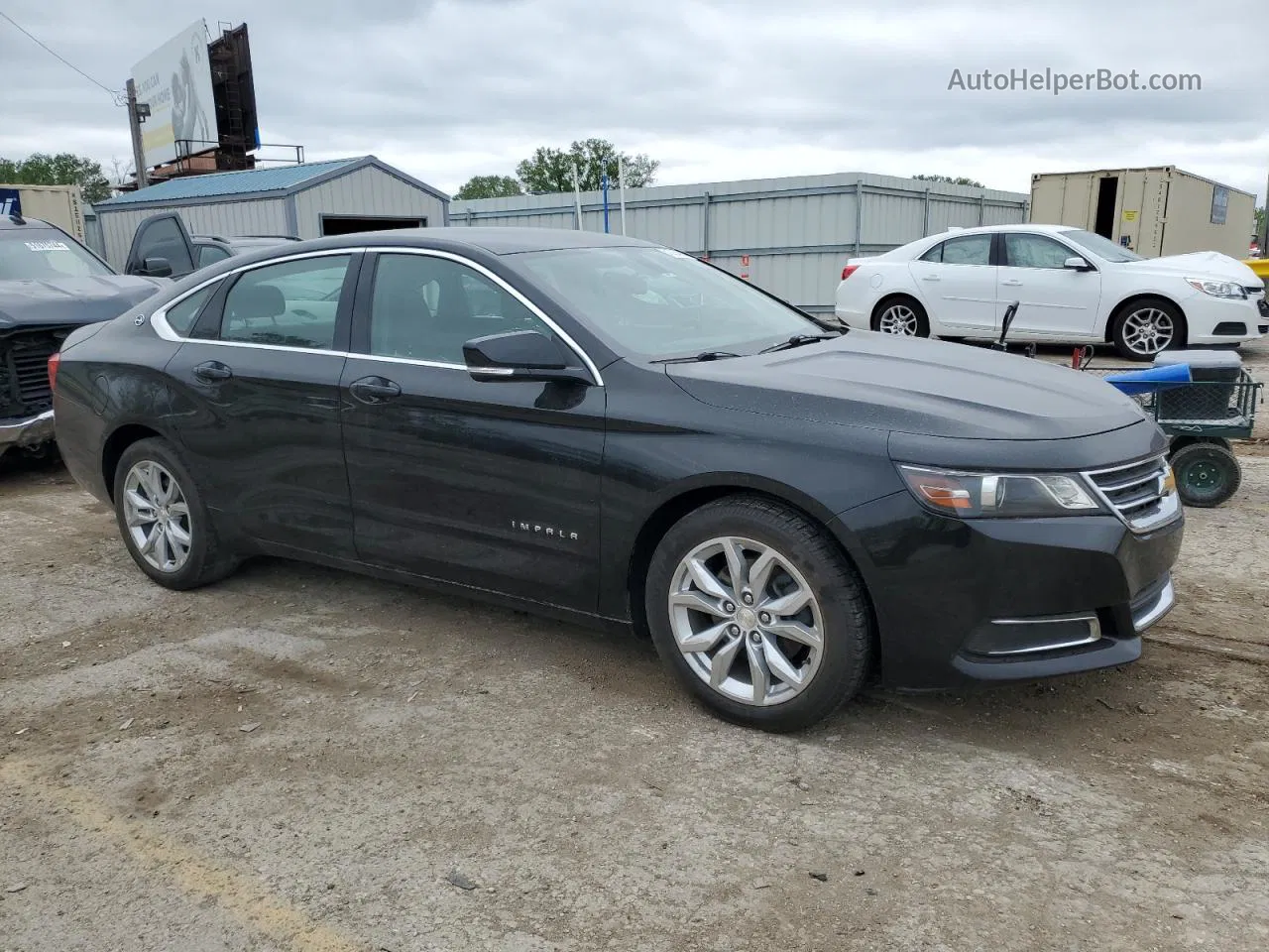 2017 Chevrolet Impala Lt Black vin: 1G1105SAXHU164411