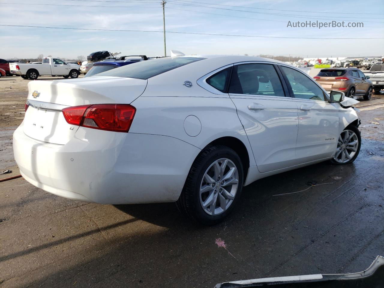 2016 Chevrolet Impala Lt White vin: 1G1115S30GU163426