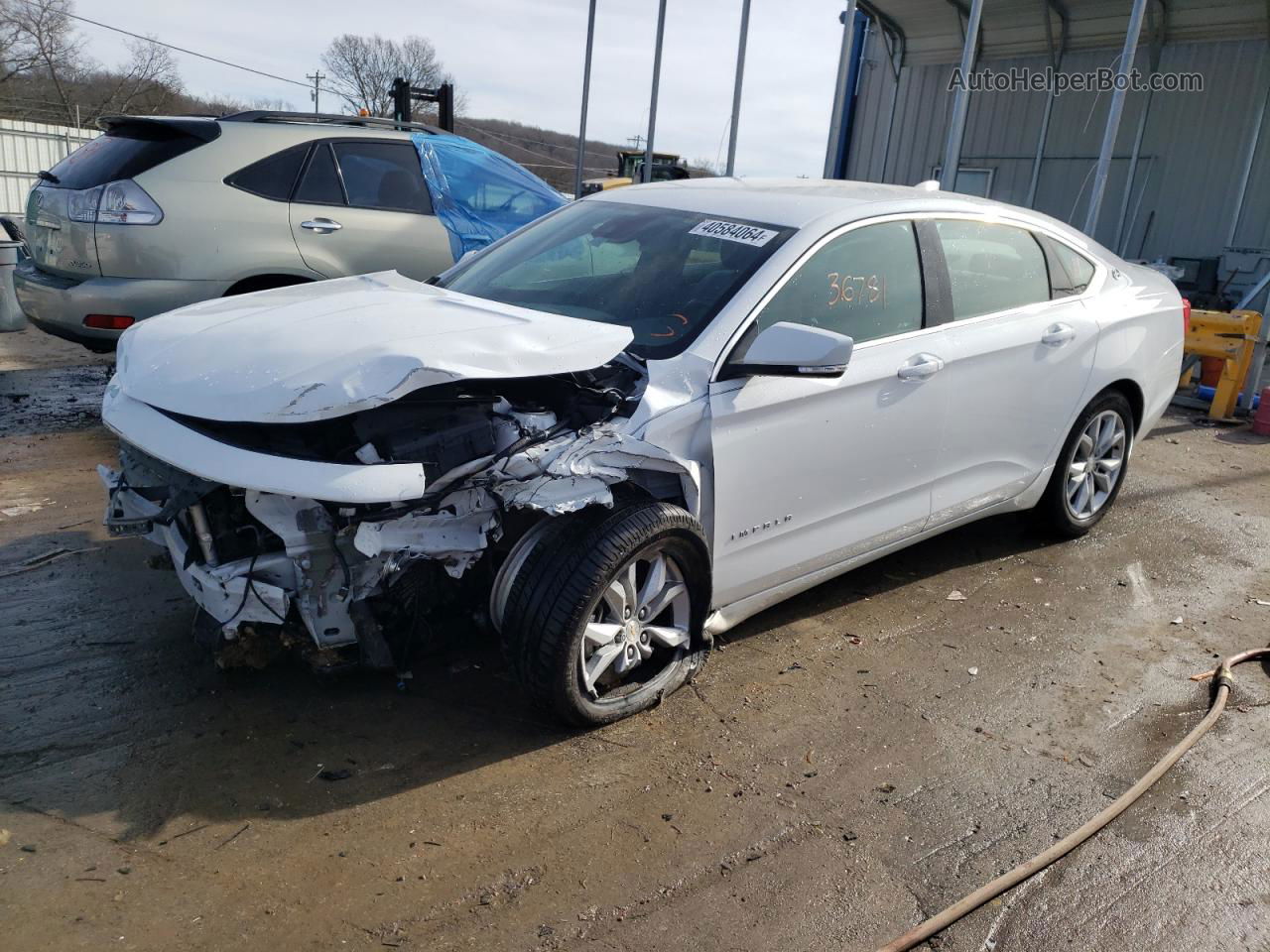 2016 Chevrolet Impala Lt White vin: 1G1115S30GU163426