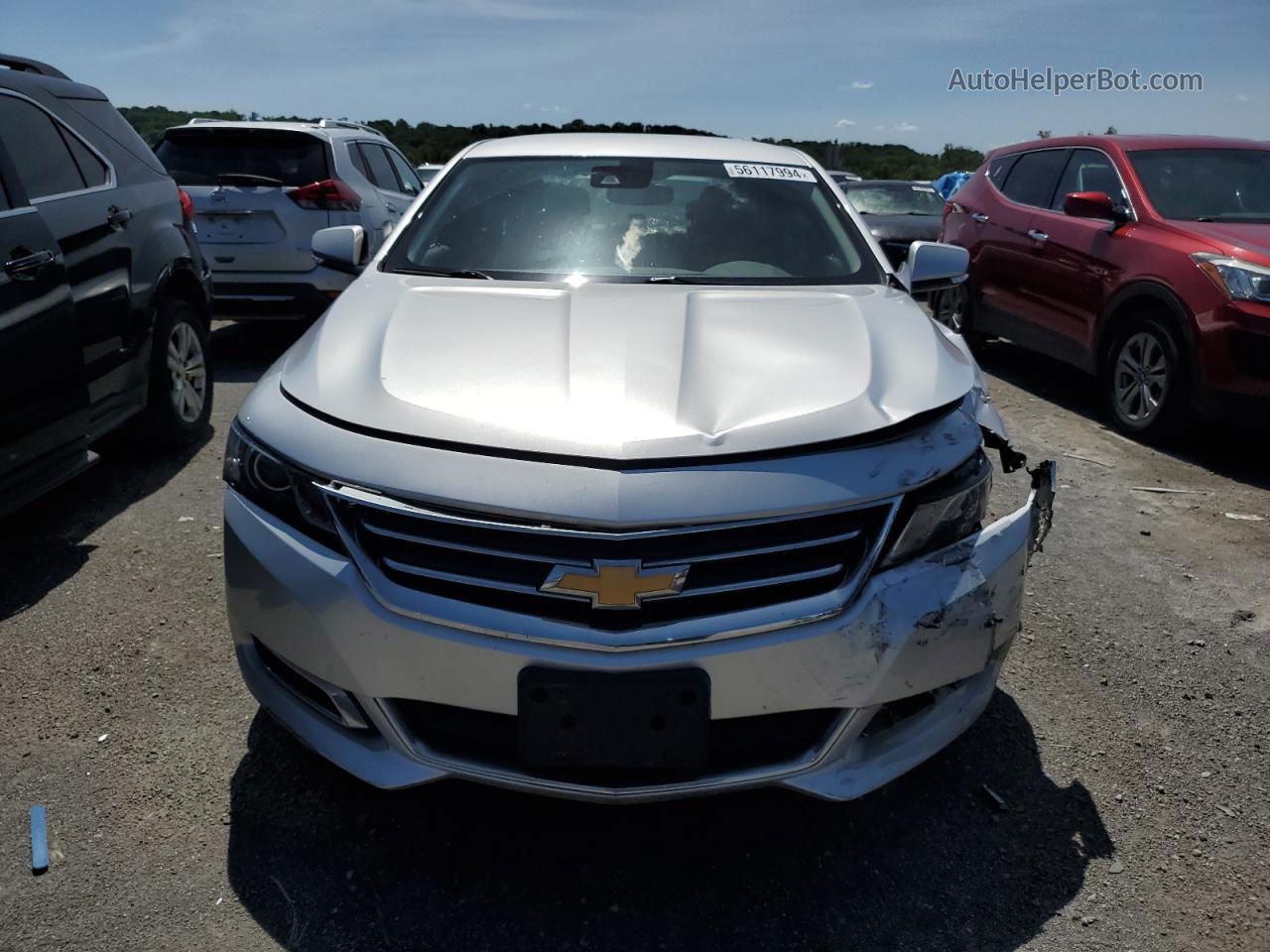 2016 Chevrolet Impala Lt Silver vin: 1G1115S32GU158549