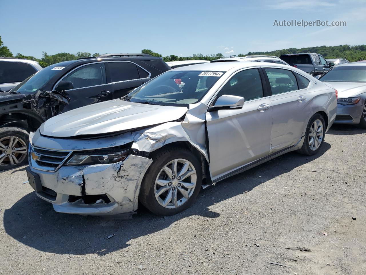 2016 Chevrolet Impala Lt Silver vin: 1G1115S32GU158549