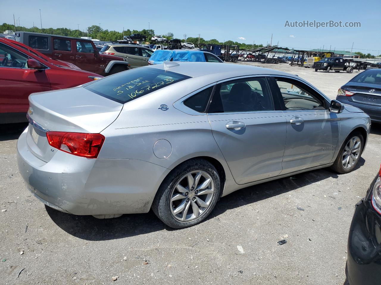 2016 Chevrolet Impala Lt Silver vin: 1G1115S32GU158549