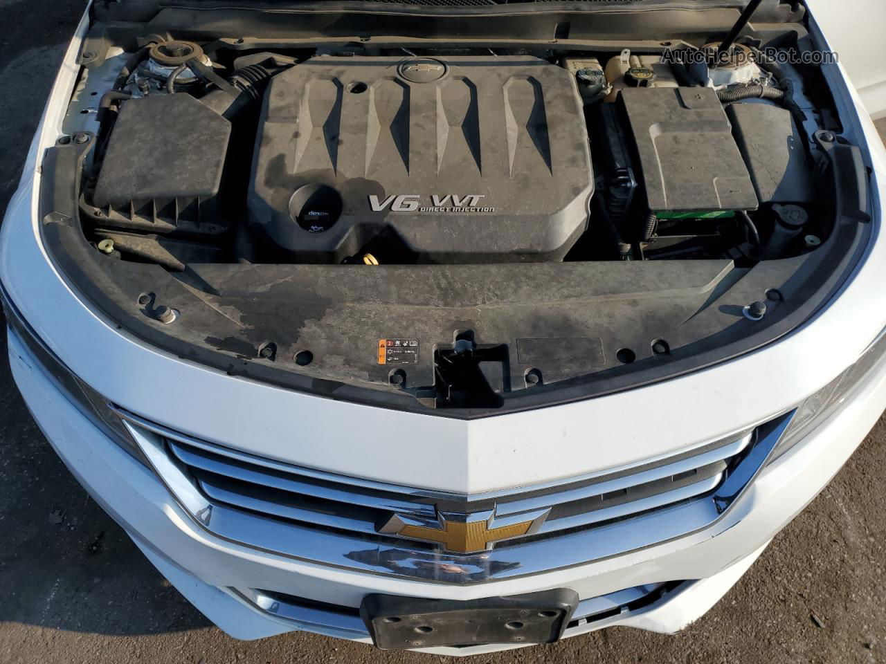 2016 Chevrolet Impala Lt White vin: 1G1115S3XGU111477