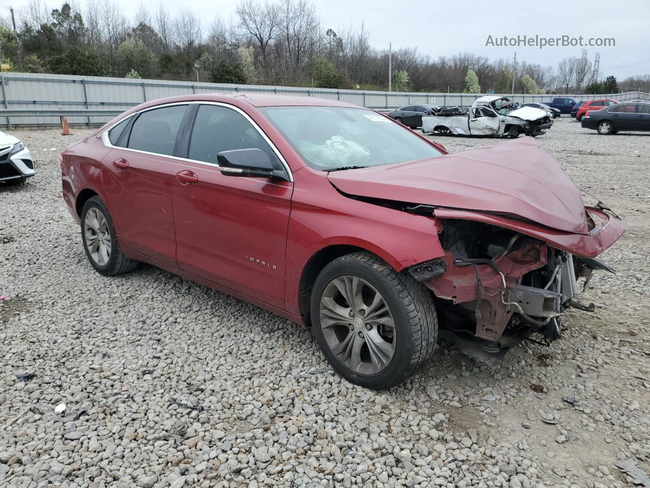 2014 Chevrolet Impala Lt Red vin: 1G1115SL0EU158076