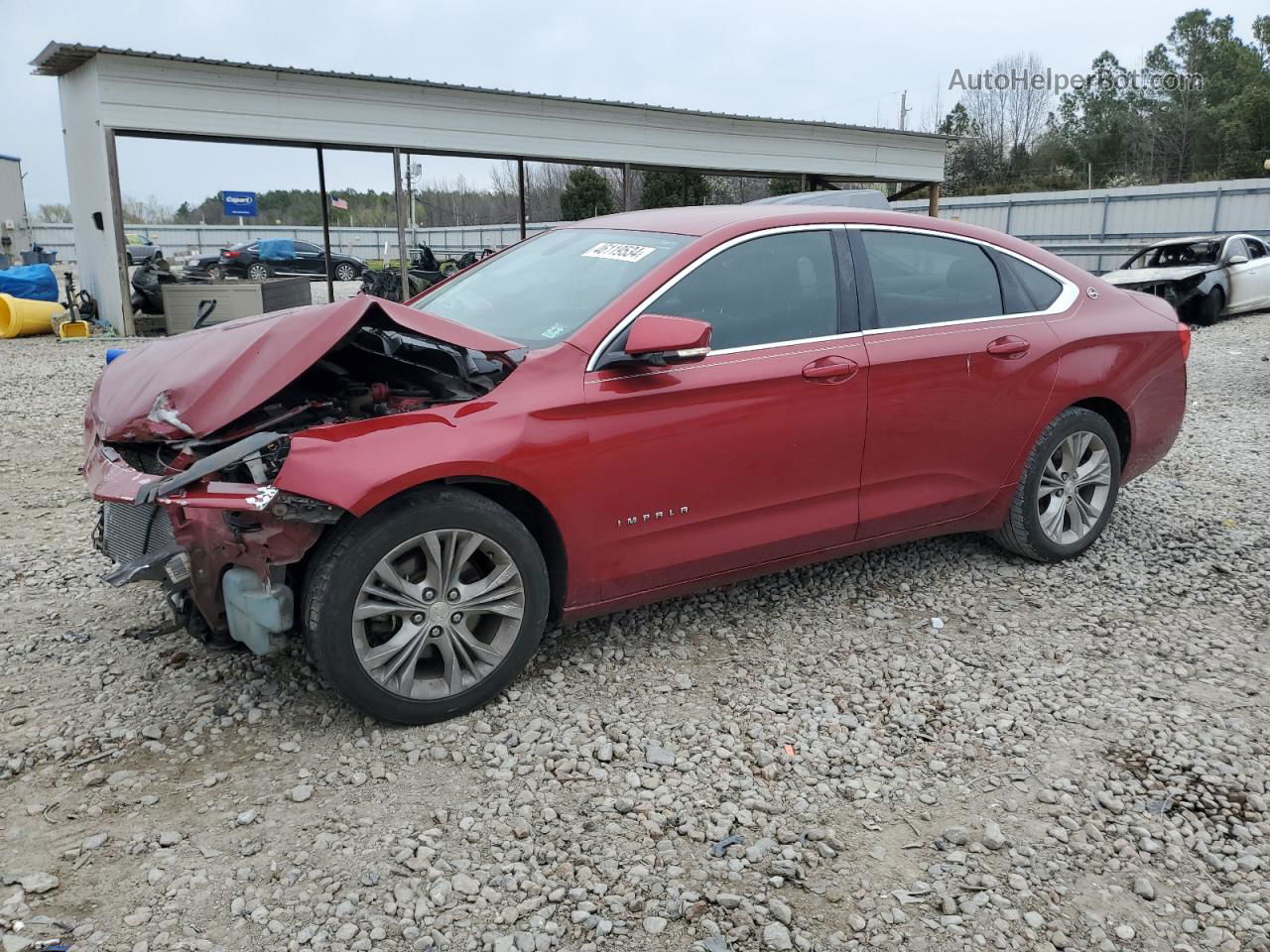 2014 Chevrolet Impala Lt Red vin: 1G1115SL0EU158076