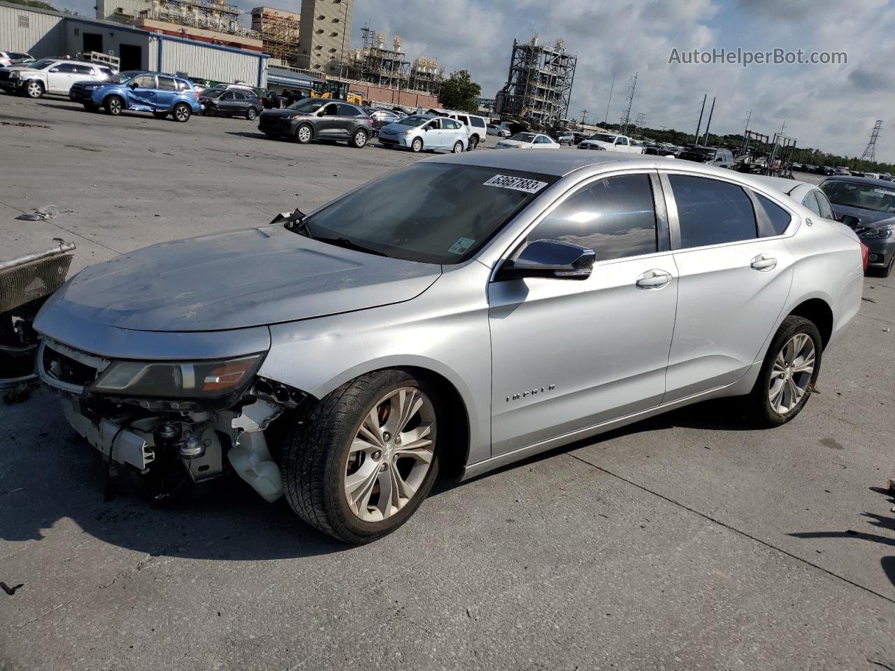 2014 Chevrolet Impala Lt Серебряный vin: 1G1115SL3EU152238