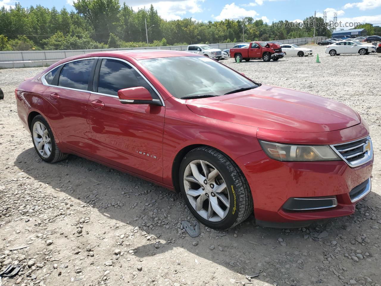 2014 Chevrolet Impala Lt Red vin: 1G1115SL4EU100262